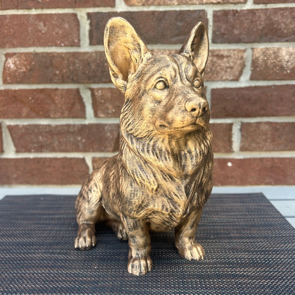 Charming Corgi Statue
